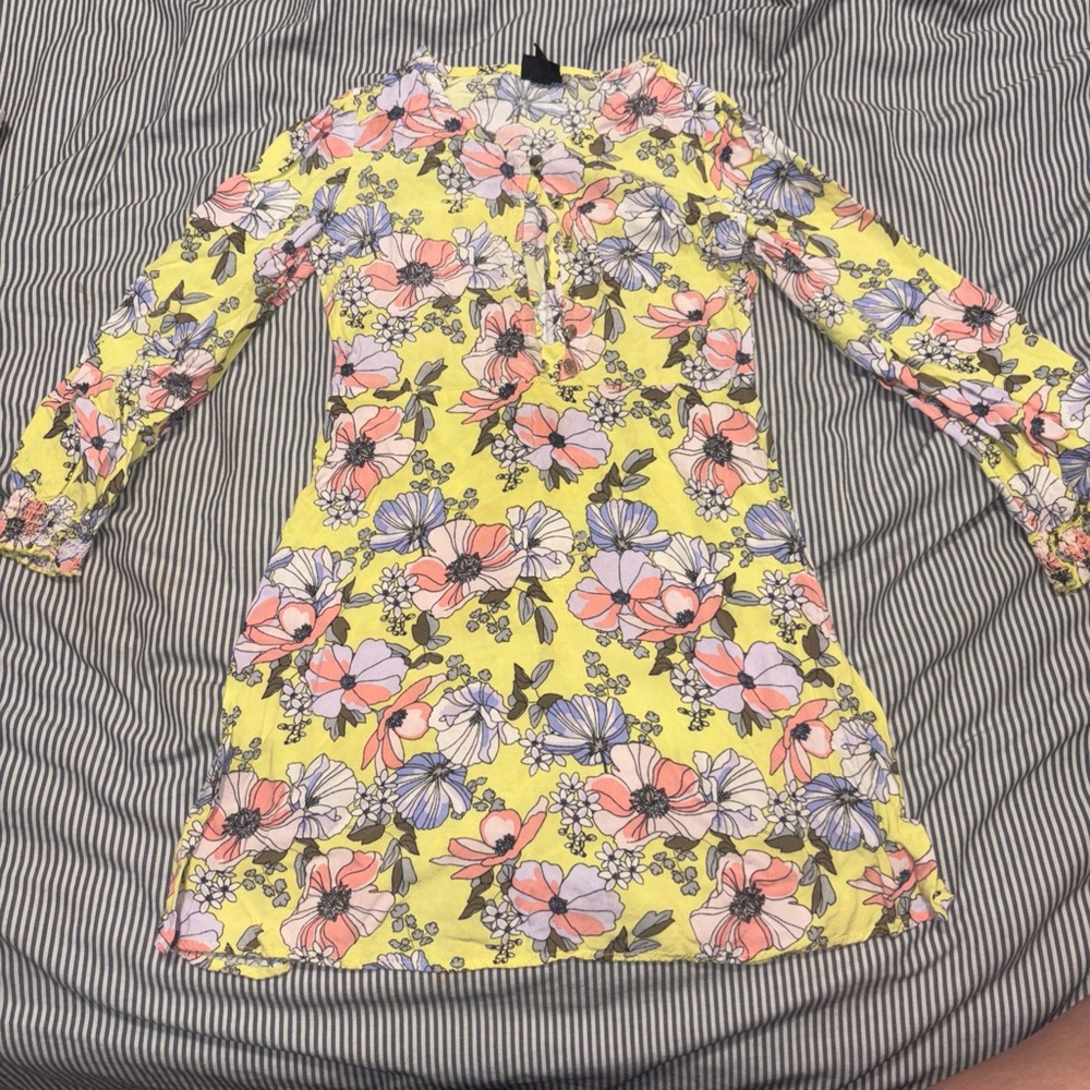 Floral Yellow Dress